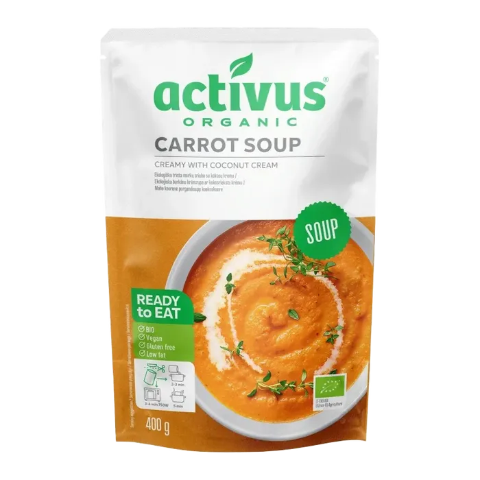 Activus Polévka Mrkvová krémová 400g Bio